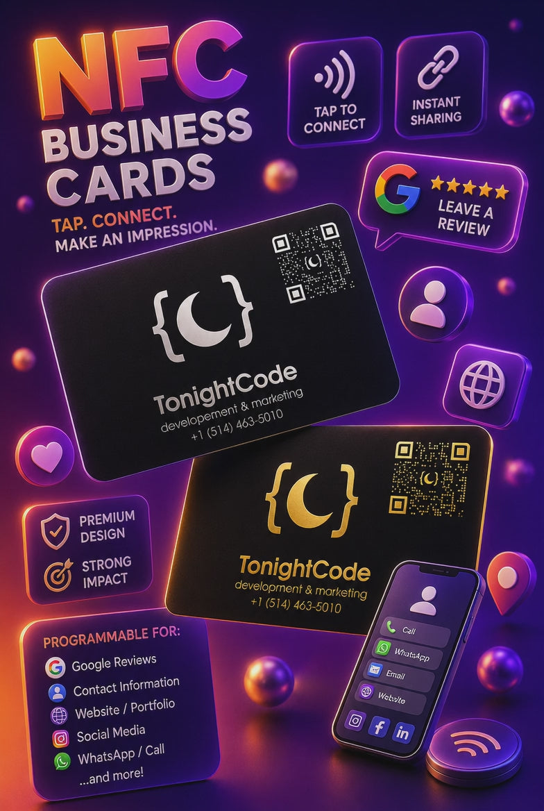 Design personnalisé de carte de visite NFC | Design graphique