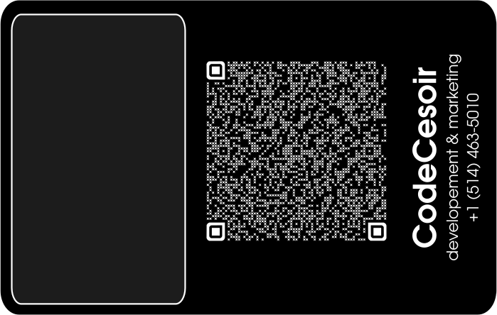 Carte de visite NFC Premium en métal 1-Tap | Carte NFC